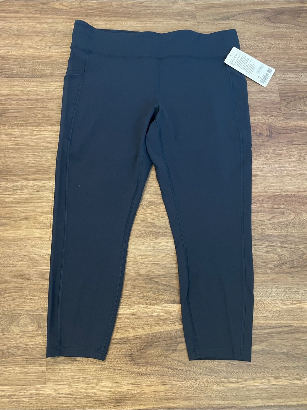 lululemon athletica Black Capri Leggings with Wide Waistband